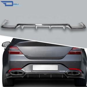 Diffuseur de pare-chocs arrière G70 pour Genesis G70 2022 restylé, style DLF, en fibre de carbone - Product Image 1