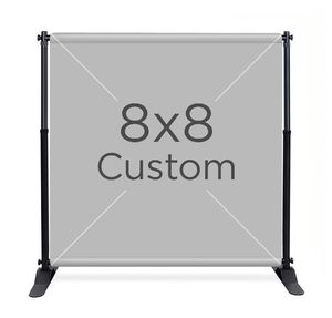 Custom Heavy-Duty X 8 Ft Adjustable <b>Step</b>&Repeat Display Backdrop Banner Stand Pennant for Photography Parties Trade Shows - Product Image 3