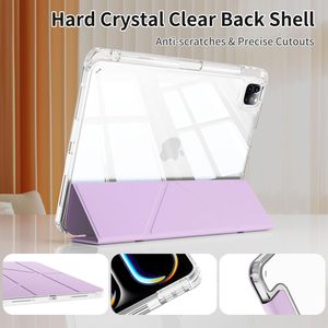 Étui de tablette multi-angle en cuir PU avec coque arrière transparente, antichoc, pour <span class=keywords><strong>iPad</strong></span> Air 11 M3 2025 M2 2024 et <span class=keywords><strong>iPad</strong></span> Air 5e <span class=keywords><strong>génération</strong></span> 10,9 - Product Image 4