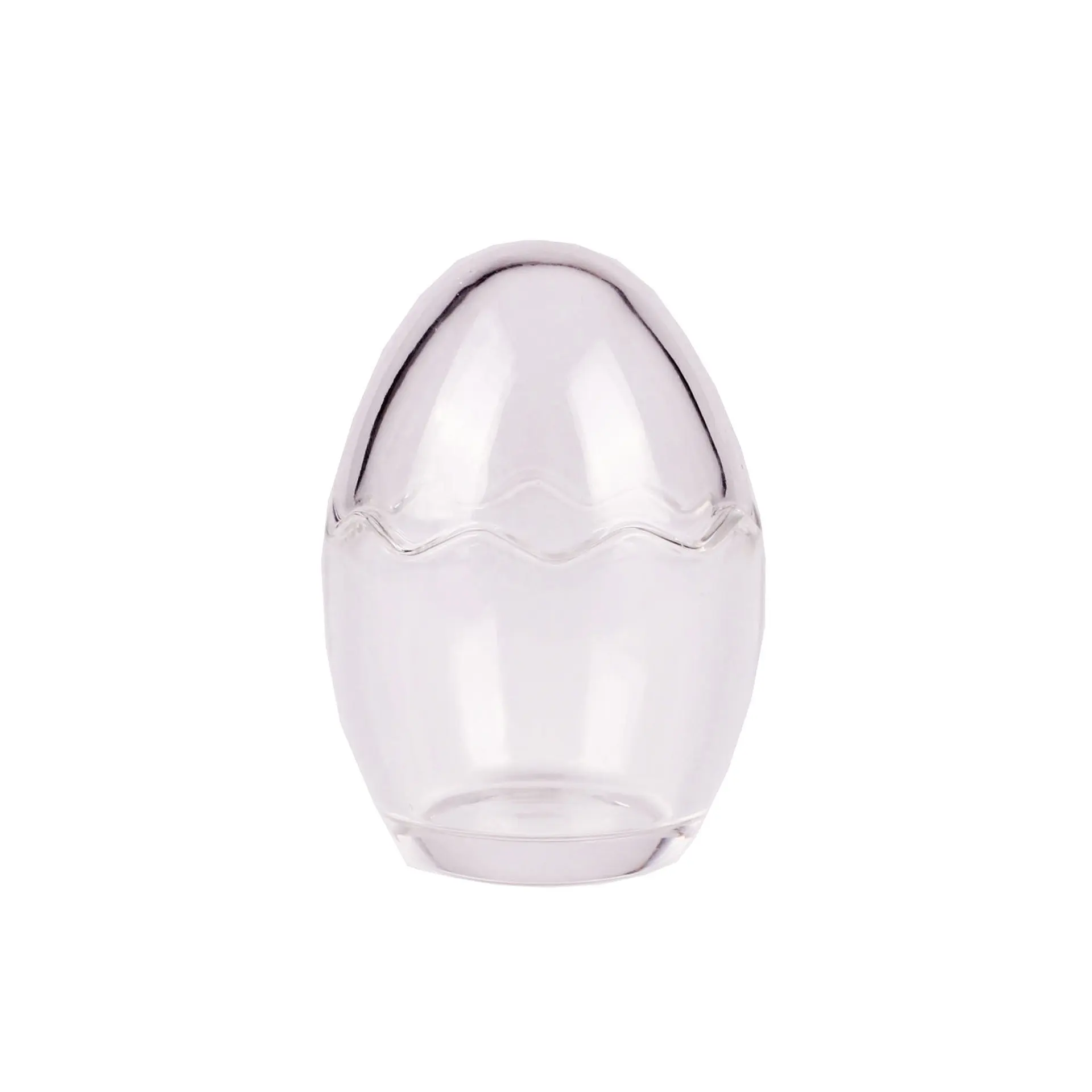 Creative ins Eggshell Pudding Cup高温耐性透明ガラスアロマセラピーキャンドルホルダー