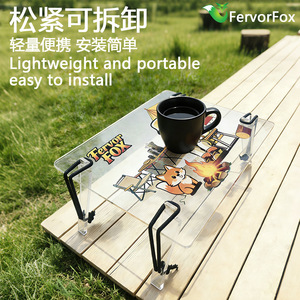 Mesa Acrílica Plegable Rectangular para Exteriores, Portátil, para Campamentos, Picnics, Chimeneas, Preparación de Té y Barbacoas - Product Image 5