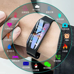 Pulsera inteligente con seguimiento de actividad física, Monitor de ritmo cardíaco y oxígeno en sangre, podómetro, resistente al agua, reloj Bluetooth para hombres y mujeres - Product Image 1