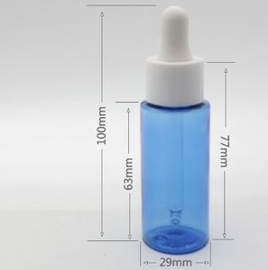 ขวดหยดแก้วพลาสติก PET 30มล. หัวกาวสีขาวใสขวดหัวน้ำมีกาวปรับแต่งได้ - Product Image 4