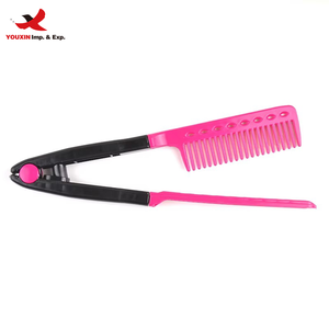 Peine Plegable de Plástico para el Cabello, Tipo V, para Alisar, Portátil, Venta al por Mayor de Fábrica con Descuento, Marca HQ Mixed Proc - Product Image 1