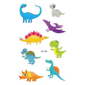 Nouveaux autocollants de tatouage temporaires pour enfants, originaux, imperméables, écologiques, personnalisés, à motifs de dinosaures et d'animaux, jetables - Product Image 5