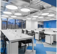 Barre lumineuse LED sans scintillement pour installation au plafond de bureau