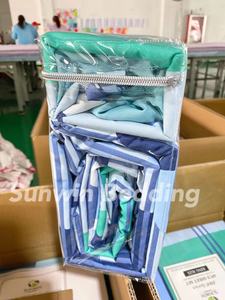 Nhà Máy Tấm Ga Giường <span class=keywords><strong>6PC</strong></span> Mô Hình Hiện Đại In Bộ Đồ Giường Tấm Set Với 1 Phẳng & 1 Được Trang Bị Tấm Với 4 Gối - Product Image 4