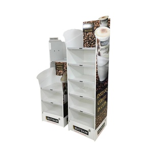ชั้นวางสินค้ากระดาษแข็งสำหรับซุปเปอร์มาร์เก็ต ชั้นวางโฆษณากระดาษแข็งสีขาว ชั้นวางโชว์สินค้ากระดาษแข็ง - Product Image 5