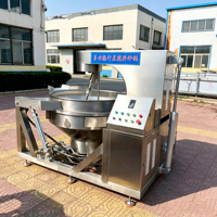 Industrieller Automatischer Kochmixer mit Dampf-, Gas- oder Elektroantrieb, Kippbarer Kochtopf für Marmelade, Sauce, Suppe, Zucker, Lebensmittel, Planetarische Kochpfanne