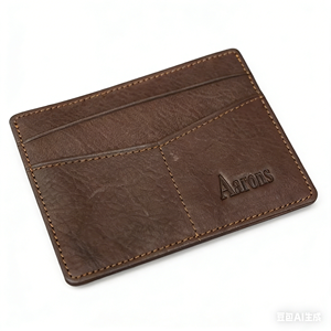 Portefeuille de carte de crédit en cuir fin minimaliste de luxe de haute qualité, nouvelle arrivée, personnalisé pour hommes et femmes - Product Image 3