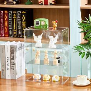 Modern Eco-Friendly Transparent Acrylic Display Cabinet Lock <b>for</b> Labubu Doll <b>Toy</b> Display Water Resistant Customizable Factory - Product Image 2
