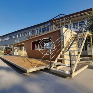 Edificio de Estructura de Acero Modificado para Restaurante o Cafetería 2025, Bar Prefabricado, Casa Contenedor de 20 pies y 40 pies - Product Image 4
