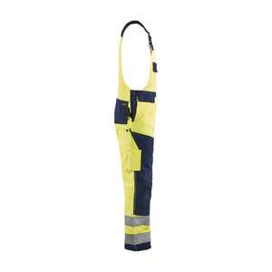 BLAKLADER - 266018113389C160 Pantalones con pechera de alta visibilidad Amarillo/Azul marino-EAN 7330509771884 ROPA DE TRABAJO DE LA HI-VIS - Product Image 3