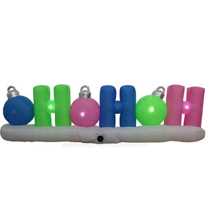 Lettres de Noël gonflables HOHOHO de 8 pieds avec lumières LED scintillantes - Étanches IP44, écologiques, décoration de jardin pour les fêtes, pour la maison et le jardin - Product Image 2