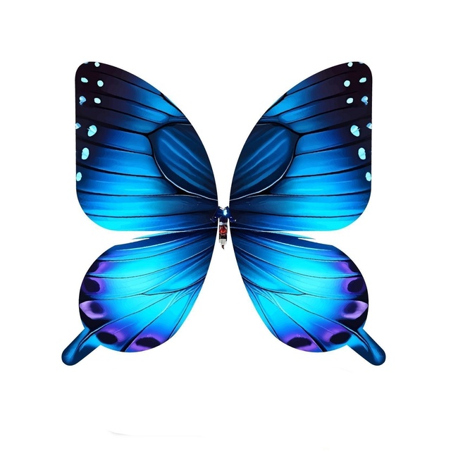 Wholesale Price Remote-controlled Bionic Flapping-wing Flying butterfly Stage Lamp for Romantic Wedding Decoration