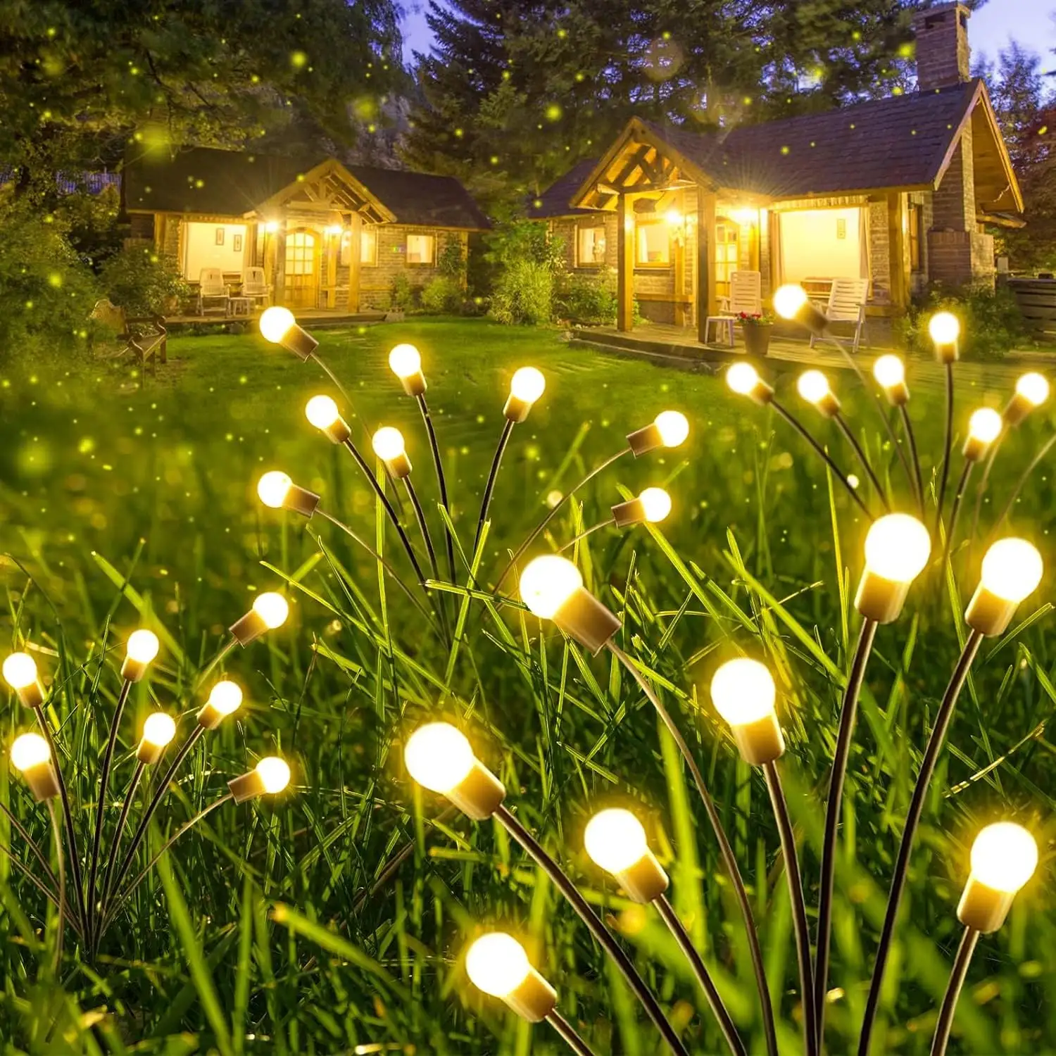 Buiten Waterdicht Solar Tuin Decor Licht Zwaaiende Vuurvlieg Tuinverlichting