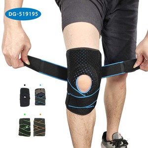 สนับเข่าแบบเจลรองรับแรงกระแทก ระบายอากาศได้ดี ปรับระดับได้ สายรัดยืดหยุ่น หลายสี ผลิตจากไนลอน/โพลีเอสเตอร์ สำหรับวิ่ง - Product Image 1