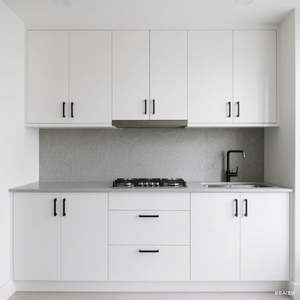 SANTOPOVA Light High Quality Kitchen <b>Cabinet</b> with Lacquer Door Panel Including Handle - Product Image 1