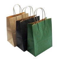 Bolsas de papel Kraft marrón grueso para almuerzo pequeño, 1kg, 2kg, café, té de la leche, restaurante, cena, bolsa para llevar, bolsa de vino gruesa personalizada, papel Kraft
