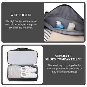 Bolsa de Viaje Multifuncional Resistente con Gran Capacidad, Bolsa de Aseo con Compartimentos Organizados, Ideal como Equipaje de Mano para Mujeres - Product Image 5