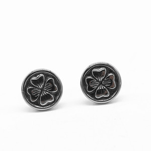 yunnique Fashion <b>Stud</b> Earrings Tibetan <b>Silver</b> Four Leaf Clover Design For Men And Women 2020 New Arrival - Product Image 5