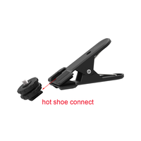 Pince à ressort JYphoto avec connecteur griffe porte-accessoire pour éclairage de studio photo et support de téléphone/appareil photo - Fabriqué au Zhejiang