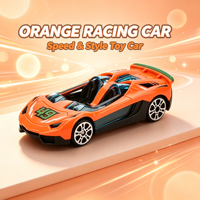 Voiture miniature de course en alliage moulé sous pression 1/64, personnalisée OEM, vente en gros, jouet de simulation de véhicule à glissière pour enfants, directement de l'usine