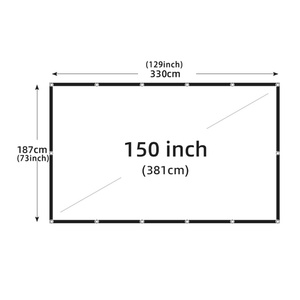 Película de poliéster de alta densidad suave Blanca 4K HD 16: 9 Pantalla de proyector 100 pulgadas para la noche de cine al aire libre en casa - Product Image 4