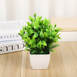 Romantico e bella pianta verde piccolo Bonsai nuovo prodotto sfuso squisito simulato pianta artificiale decorazione per la casa sfondo - Product Image 4