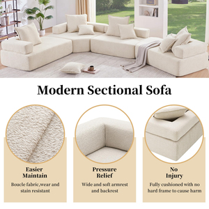 Sofá Moderno Extensible de Última Tendencia, el Más Popular, con Chaise Longue Izquierda, Económico, Convertible en Cama, para Sala de Estar y Uso en Hoteles - Product Image 5