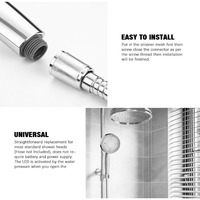 Pommeau de douche automatique à détection de 7 couleurs changeantes pour salle de bain, pommeau de douche à lumière LED avec changement de couleur