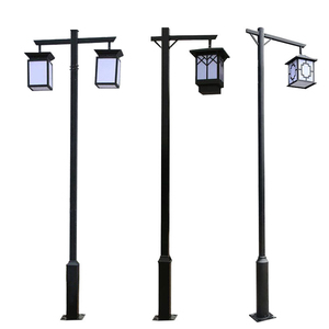 Lampu halaman antik gaya Tiongkok kustom lampu jalan tenaga surya 3 meter halaman rumput luar ruangan LED tahan air dan modern sederhana