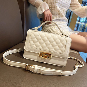 2025 bolsos de mano para mujer bolsos de lujo patrón de rejilla señoras cadena Retro bolso de mujer - Product Image 2