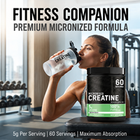 Créatine monohydrate micronisée OEM en poudre pour les passionnés de fitness, mélange sans saveur pour après l'entraînement