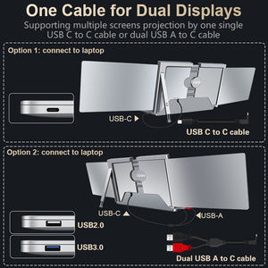 Monitor USB C para Laptop de 14 Pulgadas con Doble Pantalla, Conexión con un Solo Cable y Fácil de Usar - Product Image 4