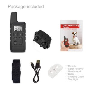 Fern wiederauf ladbarer wasserdichter Piepton/Vibration/statischer Schock Elektronisches Haustier Trainer Hunde trainings halsband bis zu 500yd - Product Image 2