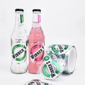 Custom Beverage Product Sticker Labels Adhesive Drinking Bottle Sticker Printing Water Bottle Labels