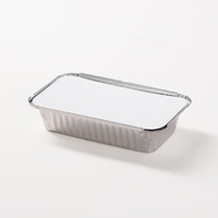 Barquettes à pain de 17 oz avec couvercles transparents, conteneurs jetables en aluminium pour boulangerie, cuisson, livraison de repas, plateau alimentaire long en aluminium