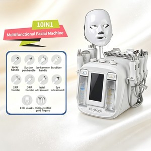 Máquina de Dermoabrasión Facial 10 en 1 con Máscara LED para Exfoliación de la Piel y Cuidado de Belleza Antienvejecimiento - Product Image 1