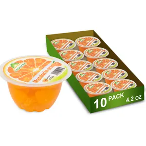 Melhor preço comida enlatada oem marca da china fruta laranja fruta enlatada tangerina laranja copo