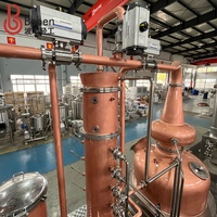 Colonne de distillation en cuivre Boben, équipement de distillation d'alcool pour whisky, gin, vodka, rhum, matériel de distillerie à vendre