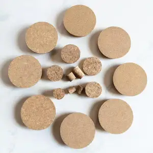 wholesale airtight seal wooden cork lid soft tapered wooden plugs for candle top
