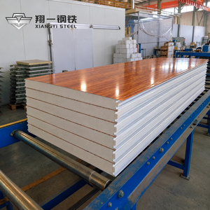 Panneau <span class=keywords><strong>sandwich</strong></span> en PU imprimé Great Wall, panneau décoratif pour revêtement mural, pour <span class=keywords><strong>bardage</strong></span> extérieur de cabane préfabriquée - Product Image 1