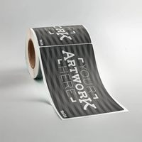 Impression Logo Étiquette Autocollants Auto-Adhésif Vinyle Rond Étanche Papier Étiquettes D'emballage Personnalisées Rouleau Autocollant Étiquette