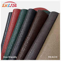 Cuir PU de qualité supérieure sans solvant, texture écorce, 1,5 mm, pour revêtement de canapé de luxe et tissu d'ameublement en gros