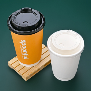 Tùy chỉnh thân thiện với môi dùng một lần PLA nhựa cốc cà phê với nắp cho Hot & đồ uống lạnh biểu tượng tùy chỉnh Lấy đi ly cho rượu vang - Product Image 2