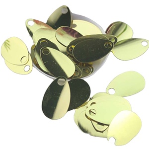 Paillettes en PVC en vrac, forme œuf à gros trous, 18*30mm, pour déguisements de fête DIY, ornements de robes, pulls, robes de mariée et couture - Product Image 1