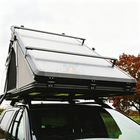 Tente de toit rigide en aluminium triangulaire de haute qualité, tente de toit pour voiture, tente de toit imperméable, Dachzelt, tente de toit pour camping-car