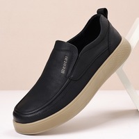 Prêts à expédier – Mocassins pour hommes en microfibre, à enfiler, semelle plate en caoutchouc moussé, doublure en polyester – Vente en gros, faible MOQ, livraison rapide