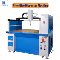 Máquina de Pegado Semiautomática con Filtro CNC, Dispensador de Puntos de Pegamento Termofusible